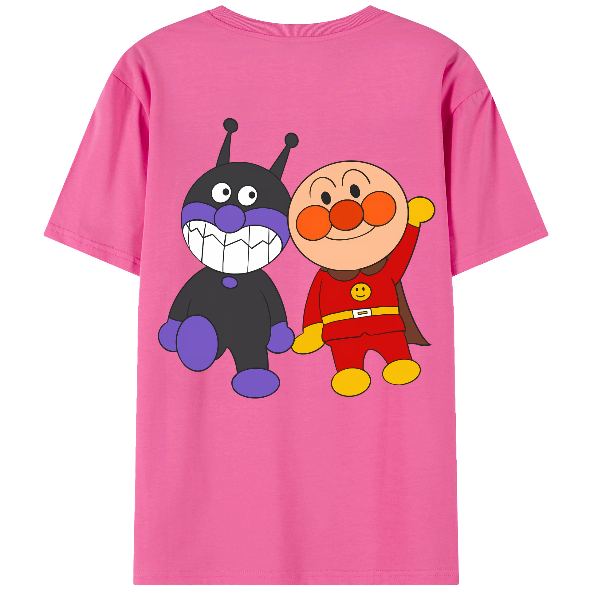 （画像用） アンパンマン Anpanman レディース半袖Tシャツ(バックプリント)